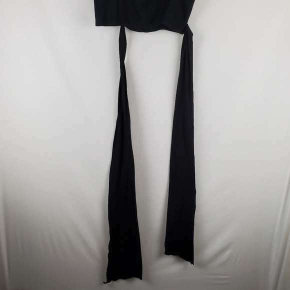 Wayf (Nordstrom) black cropped wrap around waist - Picture 4 of 5